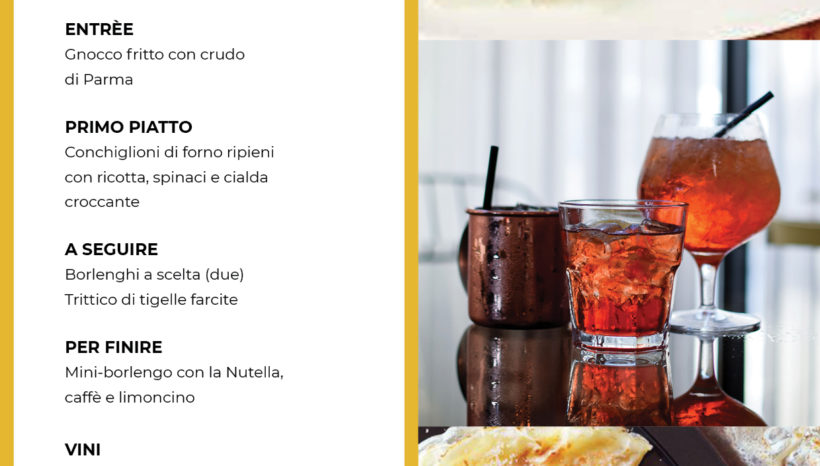 Cena Emiliana con Borlenghi